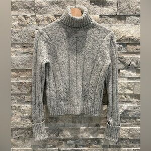 Express Heather Gray Cowl Neck Sweater Size L very soft and comfy